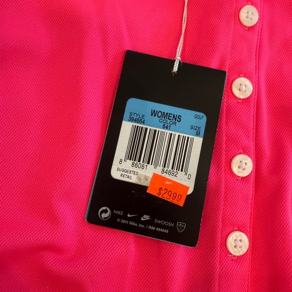 Nike Golf Women's Vibrant Pink Sleeveless Blouse - Picture 4 of 4